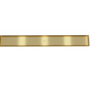 316 Marine grade stainless steel Mica Tile Insert Floor Waste 80mm Outlet (1001-1300) Long (No Pre-Cut Outlet)